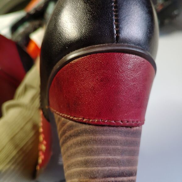 L'Artiste by Spring Step Women's boho embroidered ankle Boots western 42 (10.5) - Picture 9 of 9